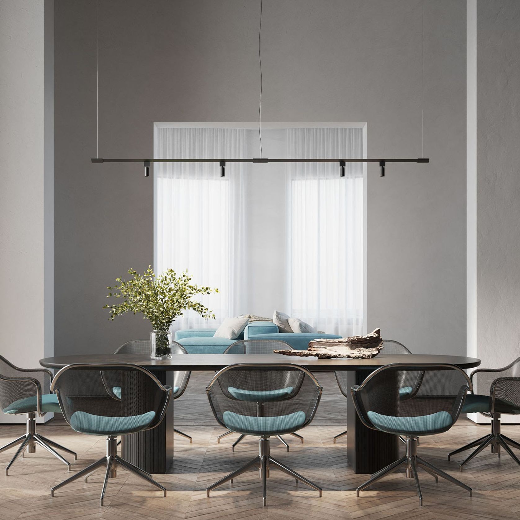 Turn It Linear Pendant Light gallery detail image