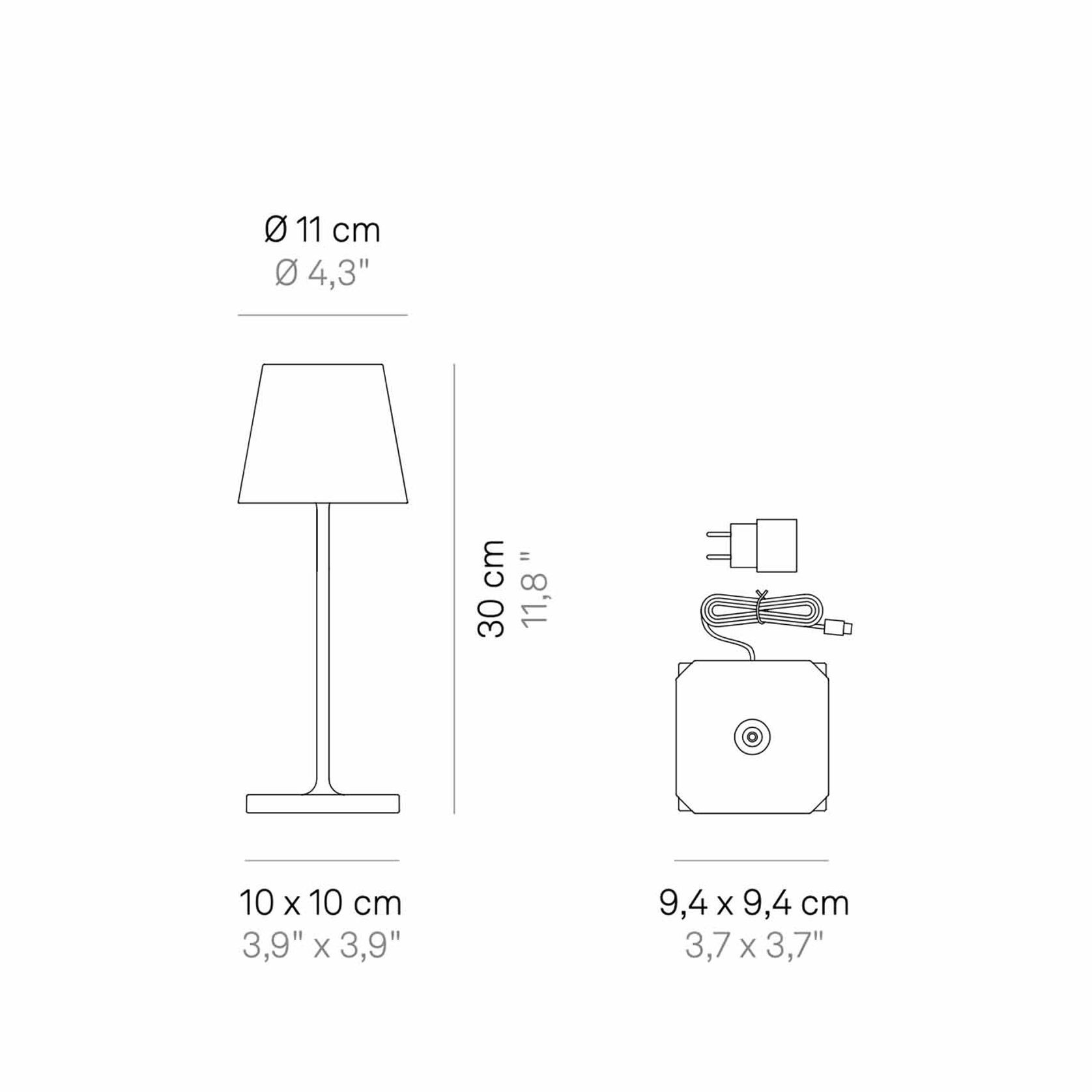 Poldina Mini Metallic Table Lamp gallery detail image