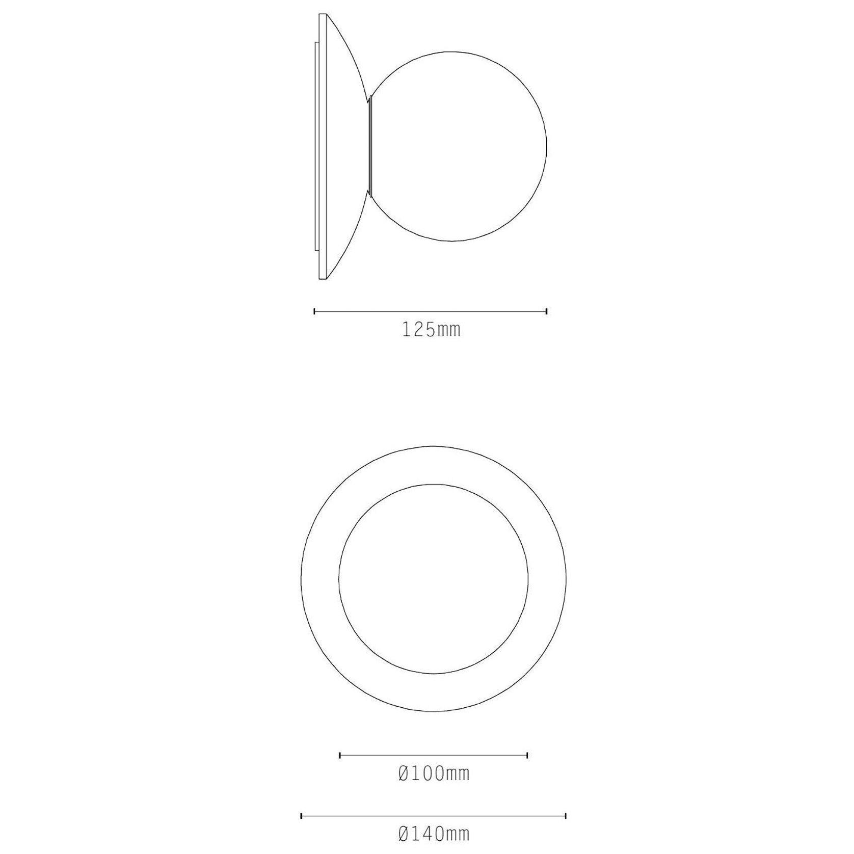 Orbit Brass Wall Light gallery detail image