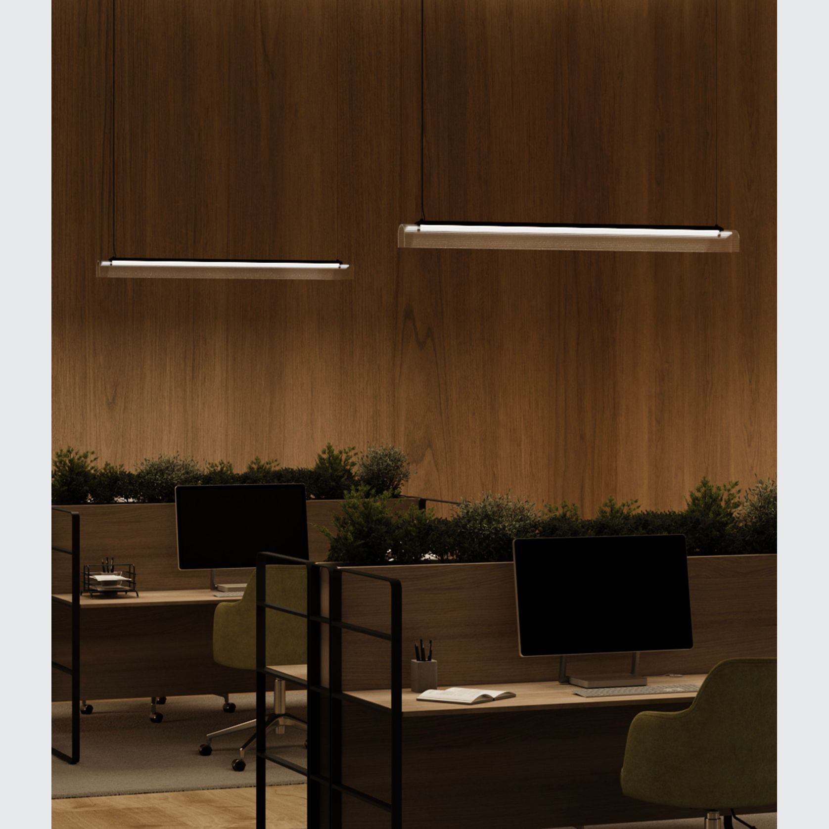 Edge Linear Pendant Light gallery detail image