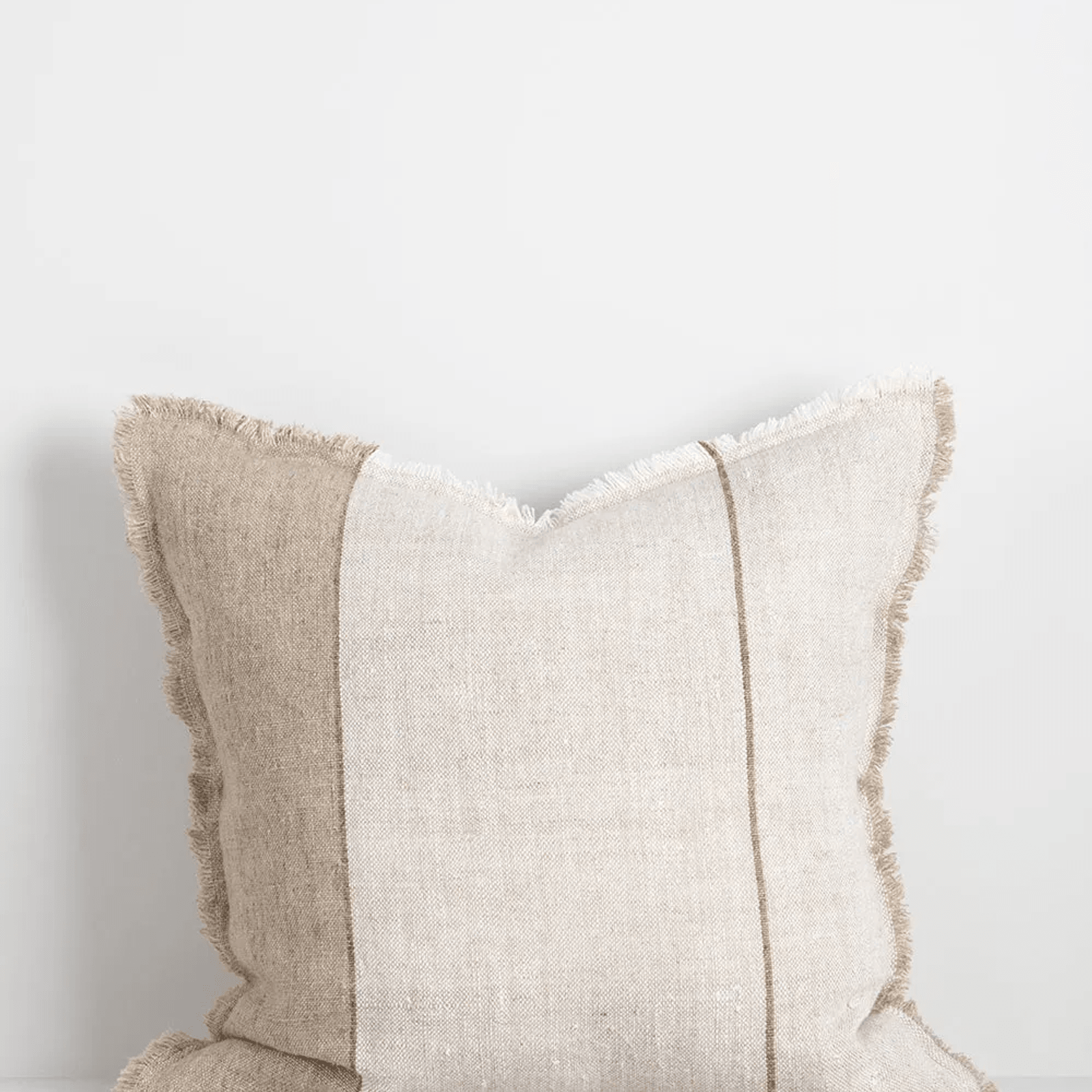 Baya Frankton Linen Cushion - Sand gallery detail image