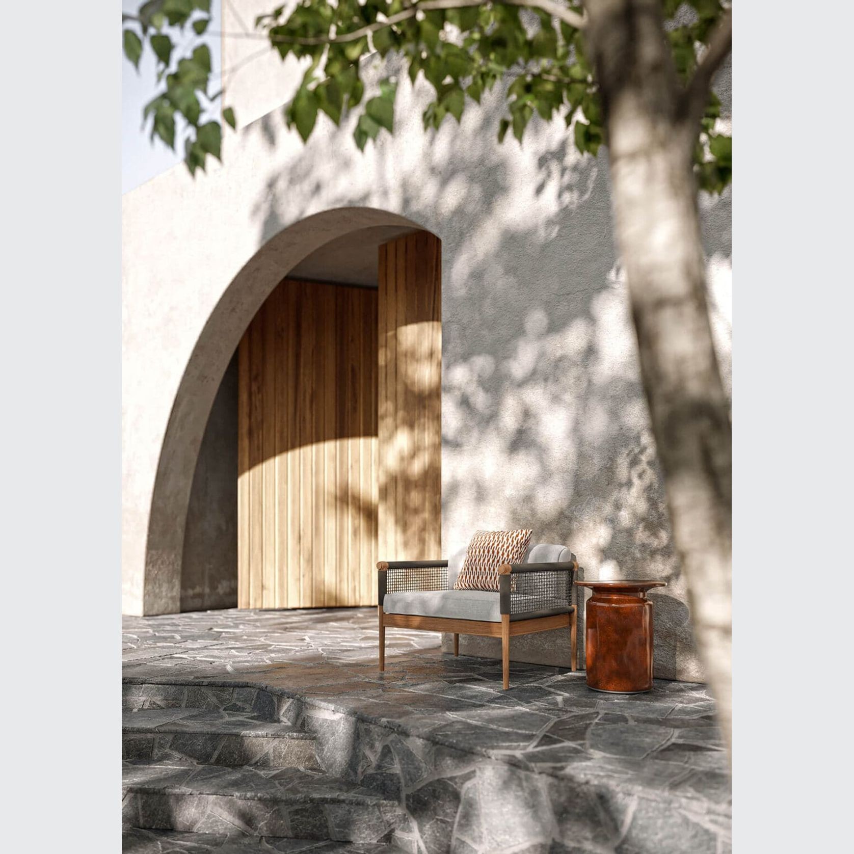 Lodge Outdoor Armchair by Atmosphera gallery detail image