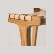 Luka Woven Leather Barstool gallery detail image