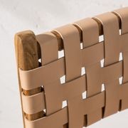 Luka Woven Leather Barstool gallery detail image