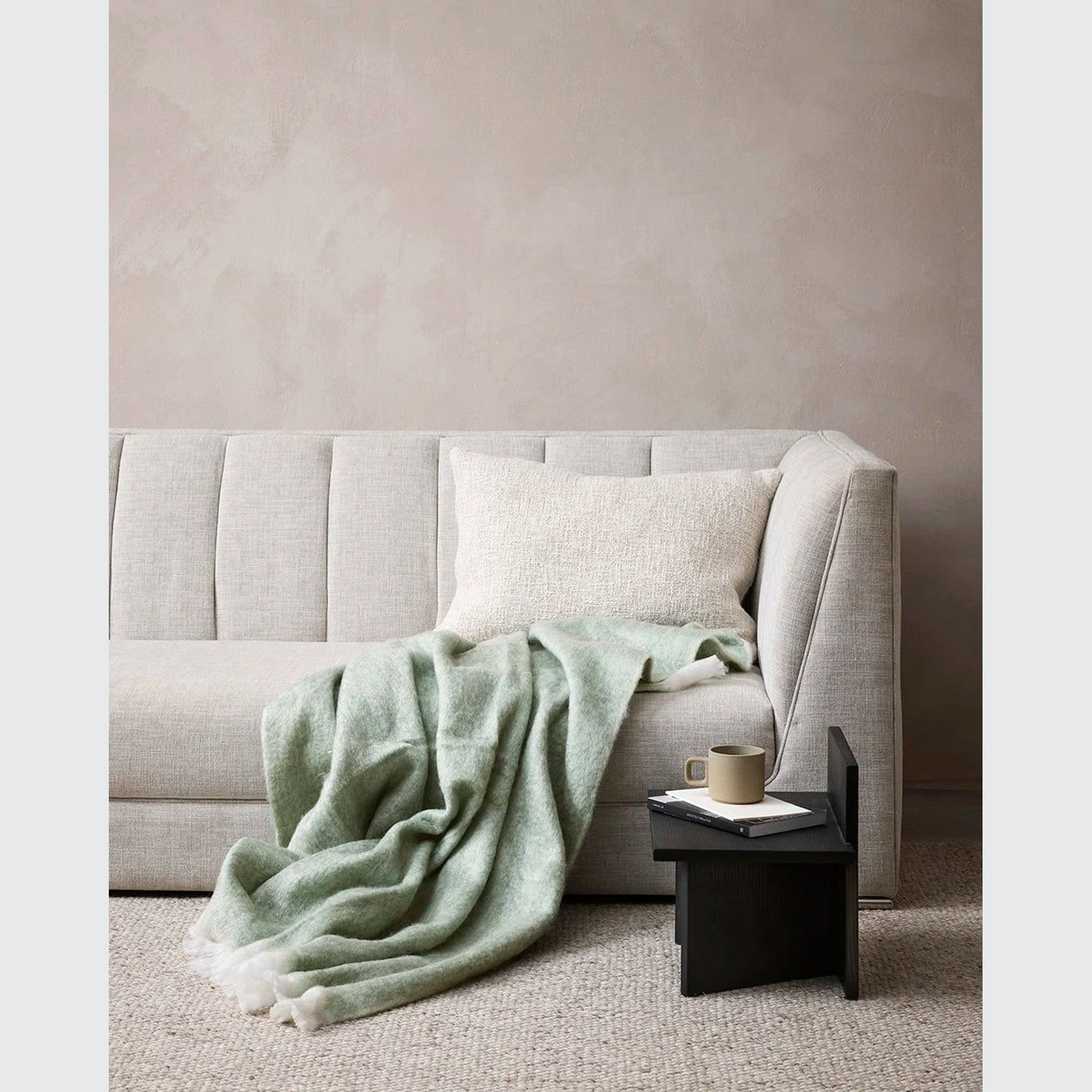 Baya Cyprian Cushion - Oatmeal | Lumbar 40 x 60cm gallery detail image