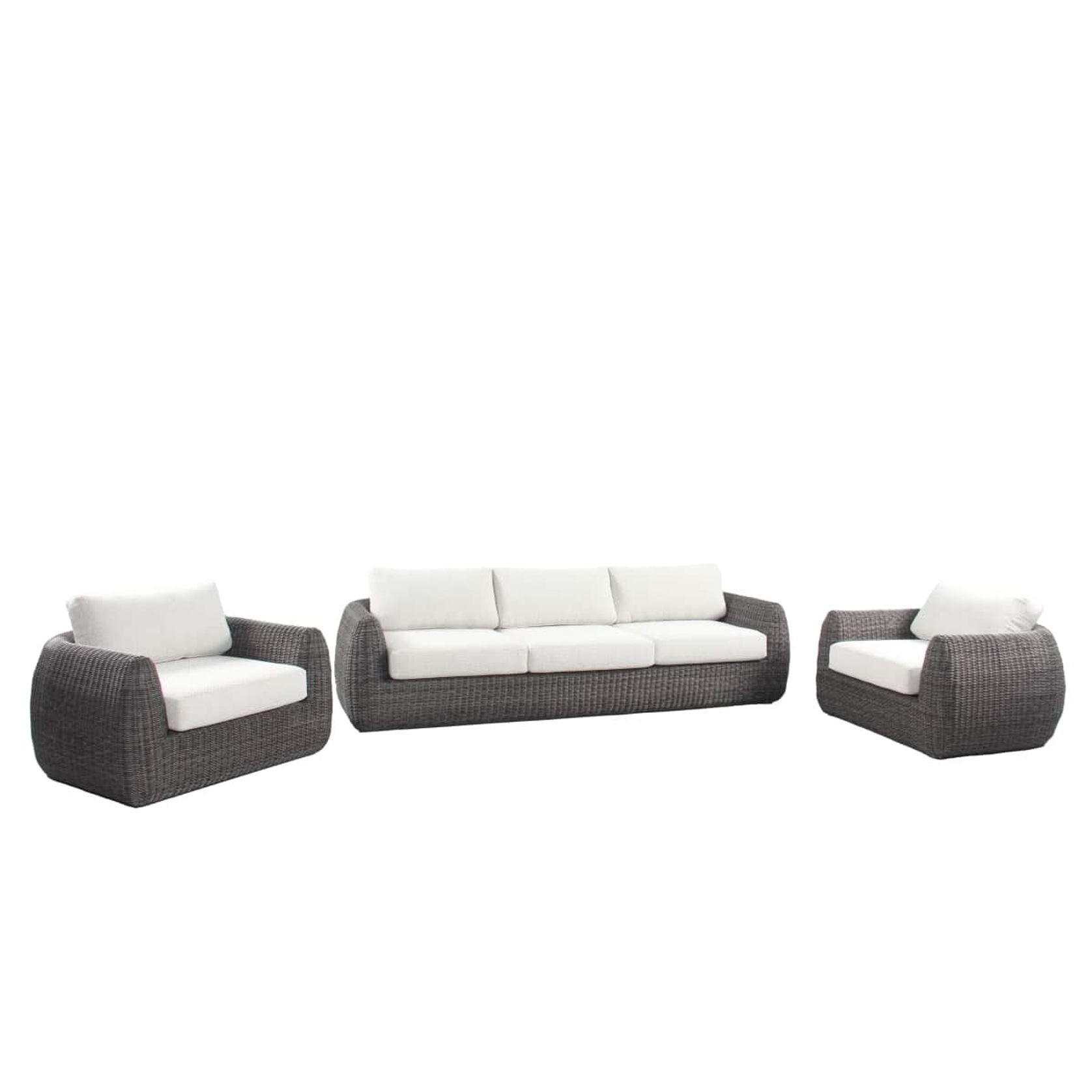 Luva 3pc Rattan Outdoor Lounge Set gallery detail image