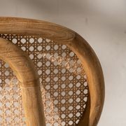 Lyra Rattan Trim Dining Chair Natural gallery detail image