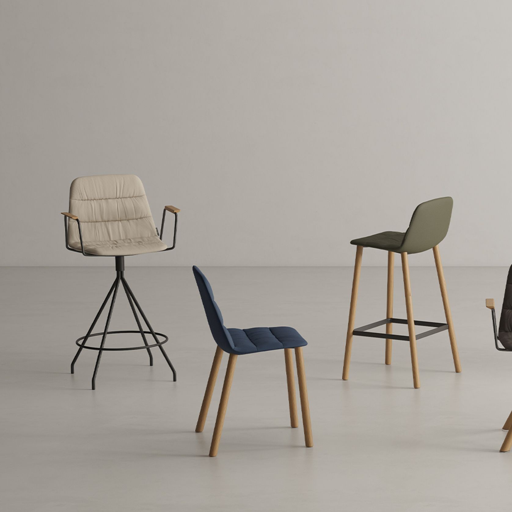 Maarten Bar Stool - Sled gallery detail image