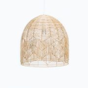 Natural Rattan Lace Pendant Light - Amalfi - 2 Sizes gallery detail image
