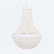 White Rope Empire Pendant Chandelier - Como gallery detail image