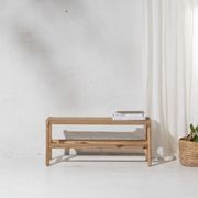 Mahina Woven Jute Bench Seat gallery detail image
