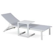 Malibu Sun Lounger | White gallery detail image