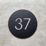 Personalised House Number Circle Sign 20cm gallery detail image