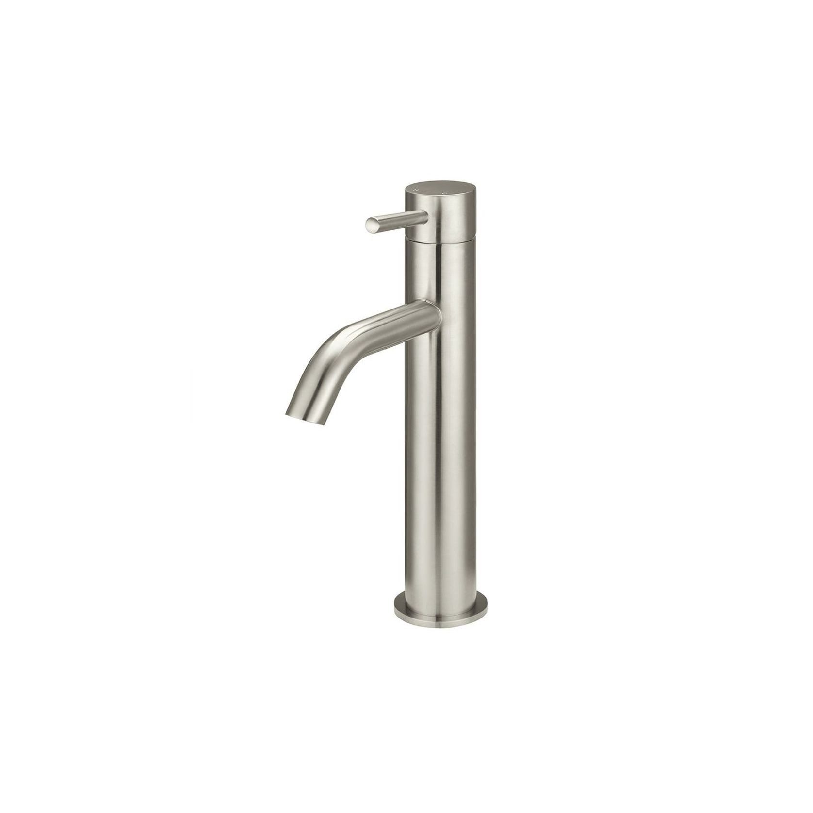Piccola Tall Basin Mixer Tap - Brushed Nickel gallery detail image