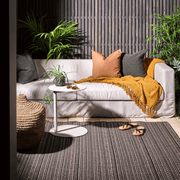 Baya Mendoza Outdoor Rug - Charcoal gallery detail image