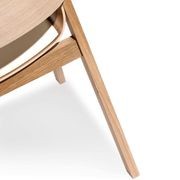 Merano Armchair - Natural Oak - White Pad - by TON gallery detail image