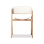 Merano Armchair - Natural Oak - White Pad - by TON gallery detail image