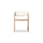 Merano Armchair - Natural Oak - White Pad - by TON gallery detail image