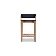 Merano Kitchen Stool - Natural Oak - Black Pad - by TON gallery detail image