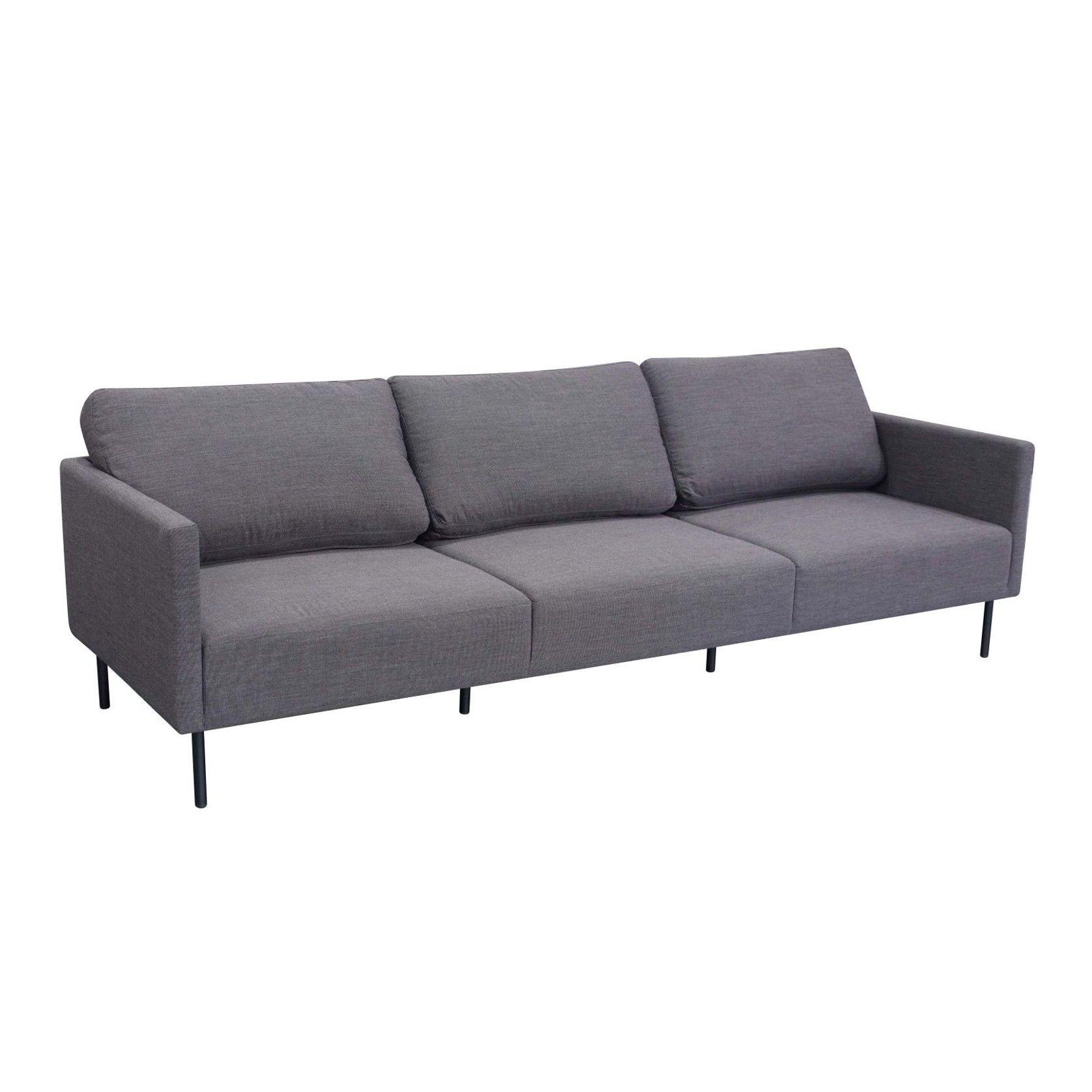 Milan 3 seater Sofa - Black gallery detail image