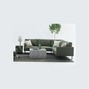 Milan Corner Sofa - Green gallery detail image