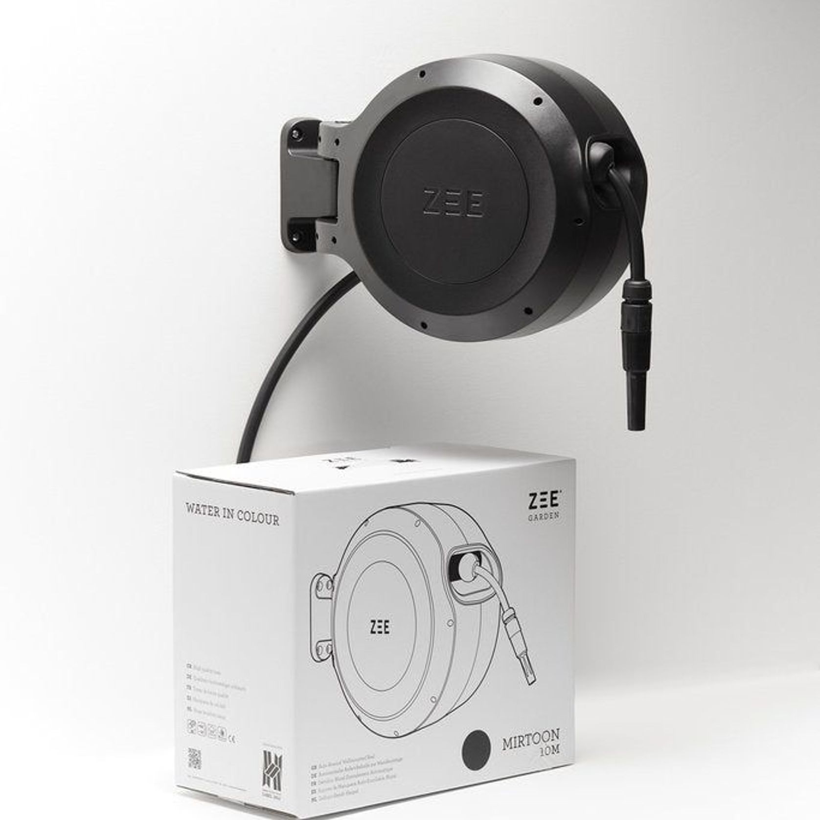 ZEE Mirtoon Hose Reel 10m Black gallery detail image