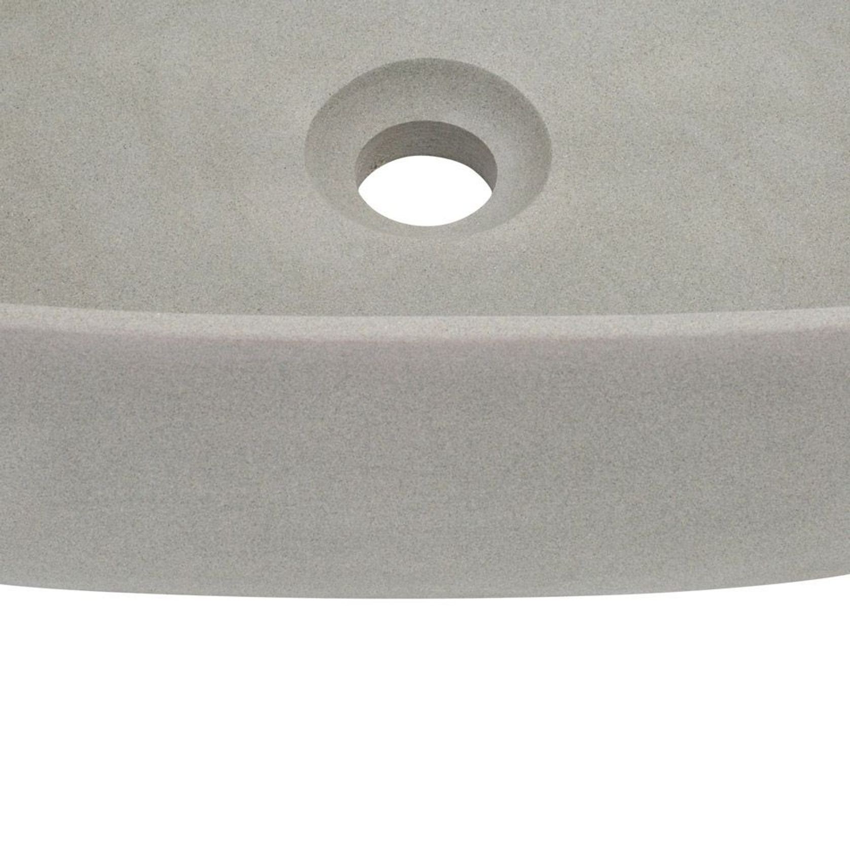 Solid Limestone Rectangle Basin - Matte Stone Finish - Above Counter Top - 500 x 340mm gallery detail image
