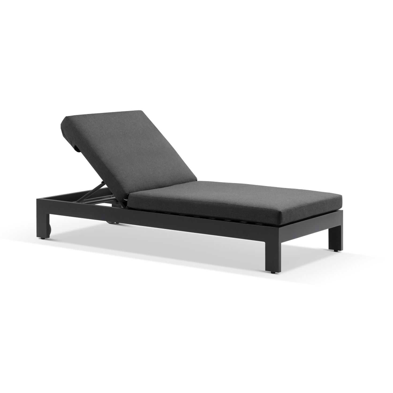 Monaco Sun Lounger with Sunbrella Cushion | Charcoal gallery detail image
