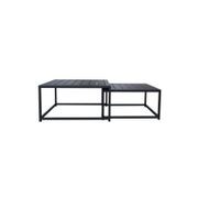 Mood Square Coffee Table Set Black gallery detail image