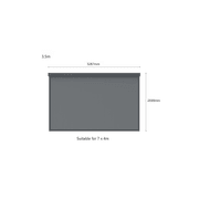 Motorised Blind For Caribbean Wall Mounted Pergola gallery detail image