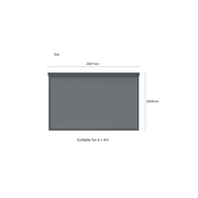 Motorised Blind For Caribbean Wall Mounted Pergola gallery detail image