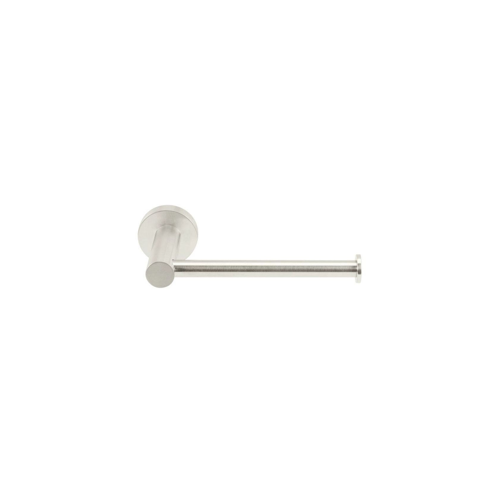 Round Toilet Roll Holder - Brushed Nickel gallery detail image