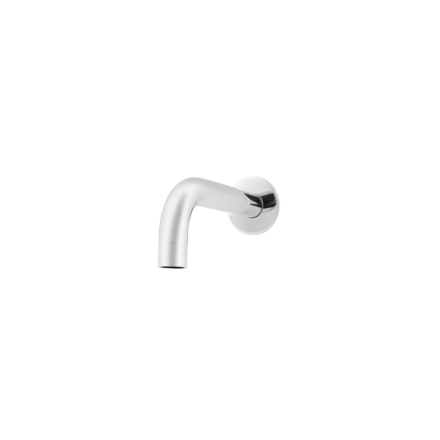 Round Curved Spout 130mm - Polished Chrome gallery detail image