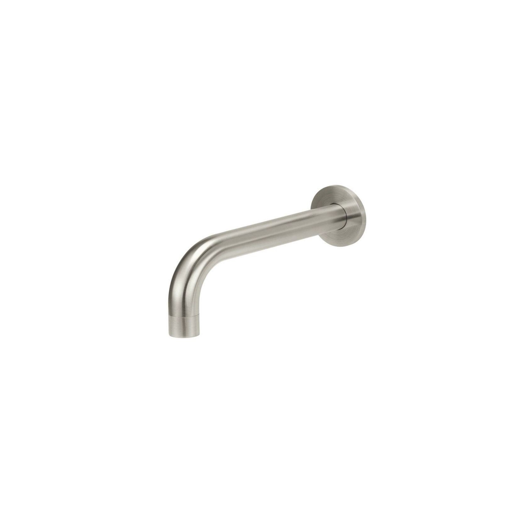 Round Curved Spout - Brushed Nickel gallery detail image