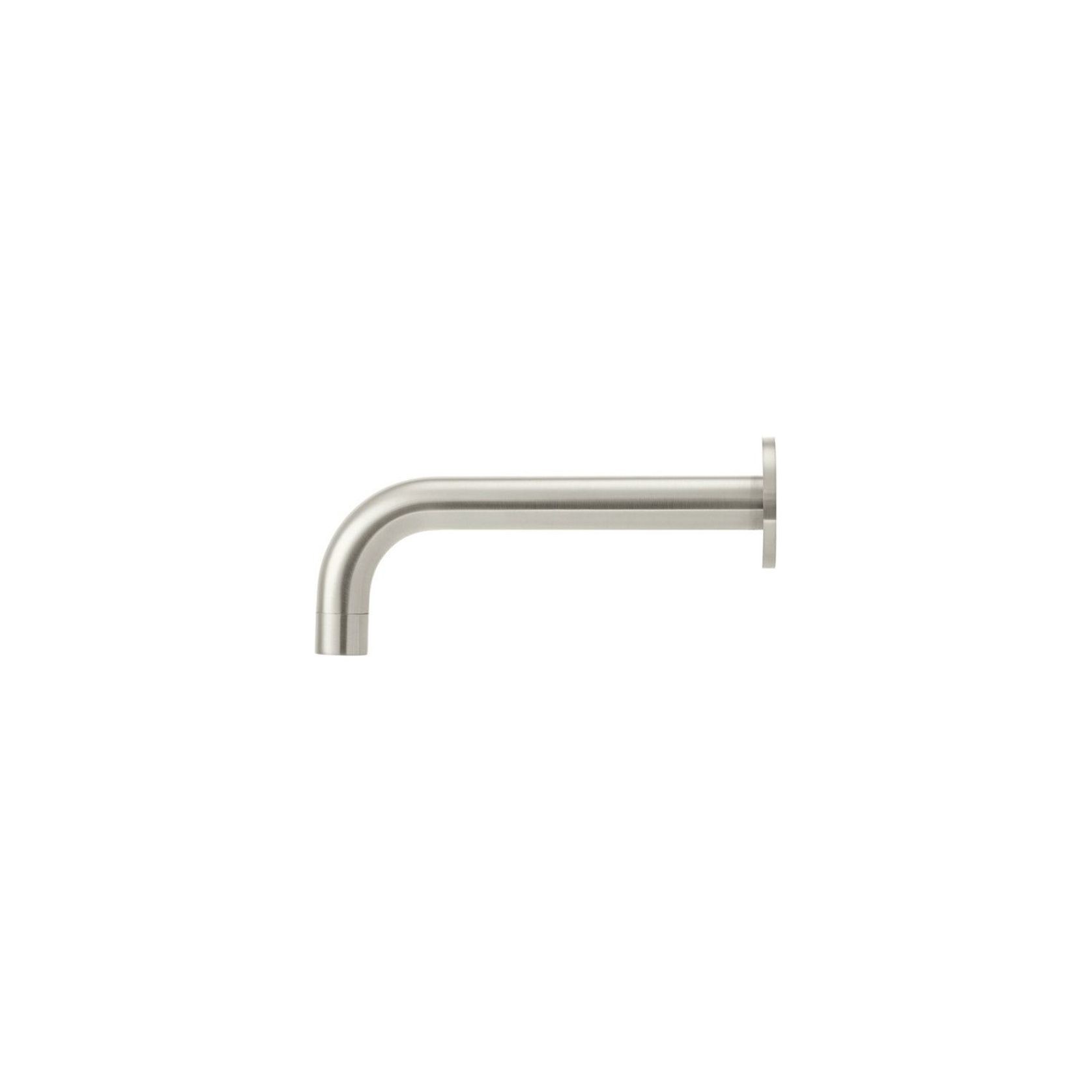 Round Curved Spout - Brushed Nickel gallery detail image