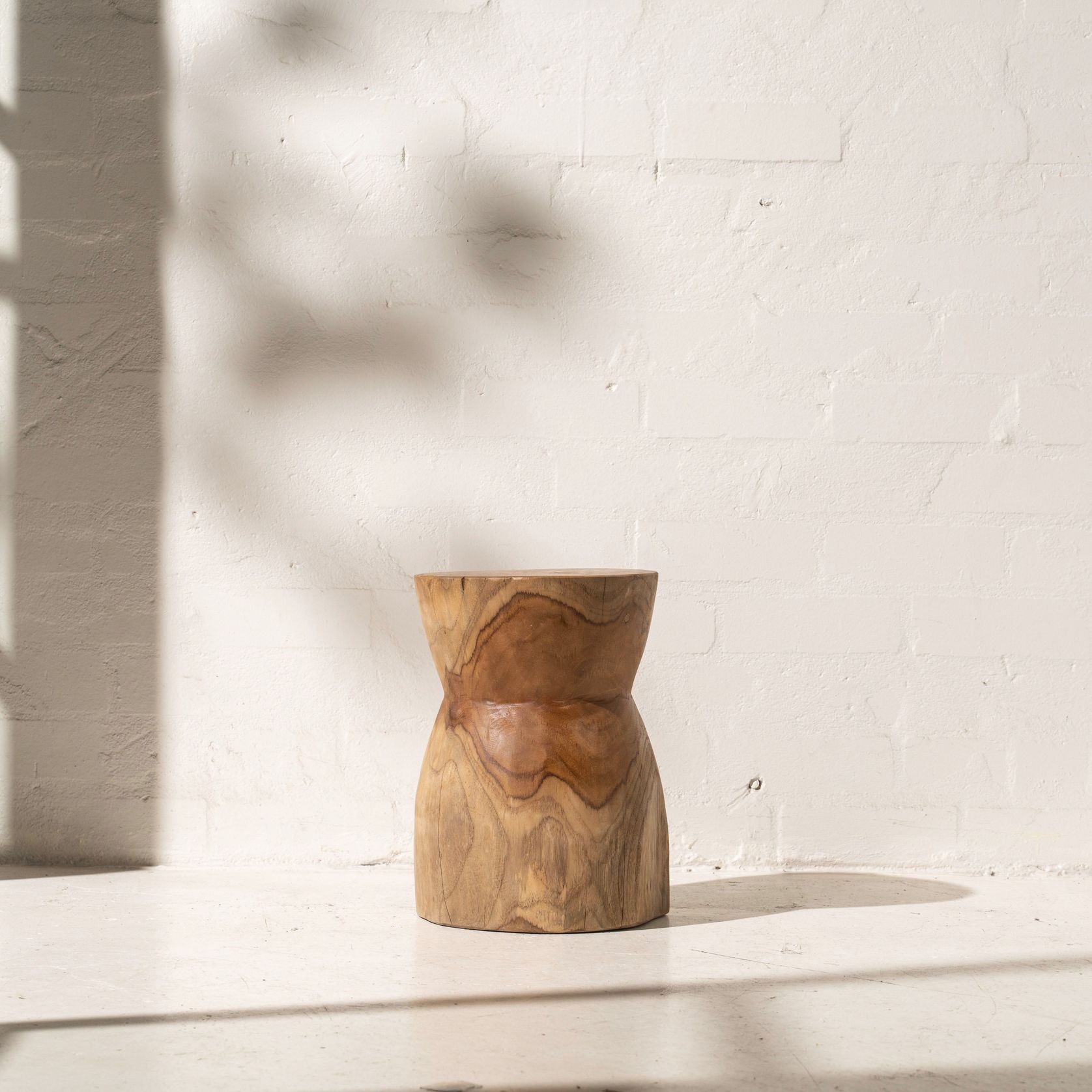 Nail Head Tree Stump Stool gallery detail image
