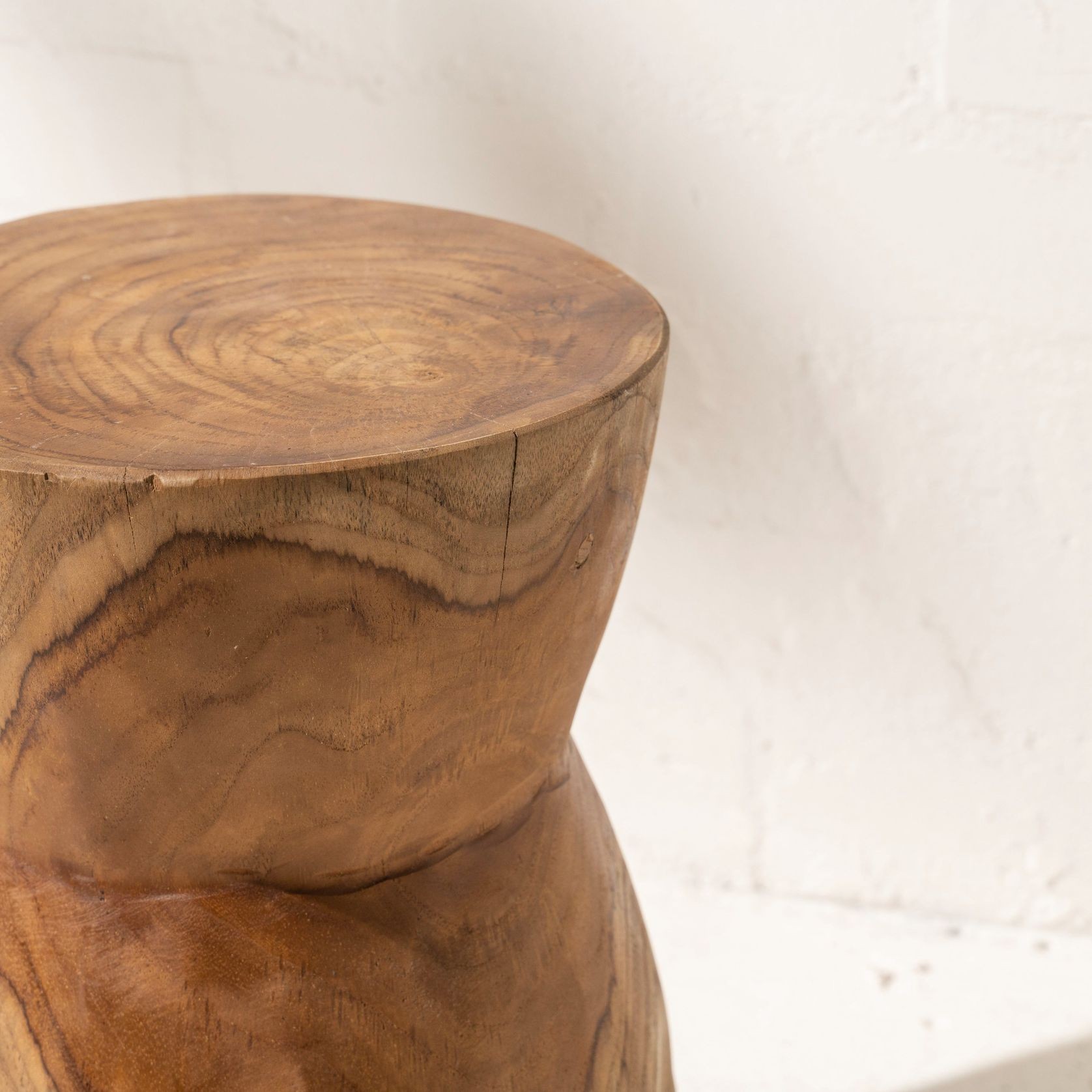 Nail Head Tree Stump Stool gallery detail image