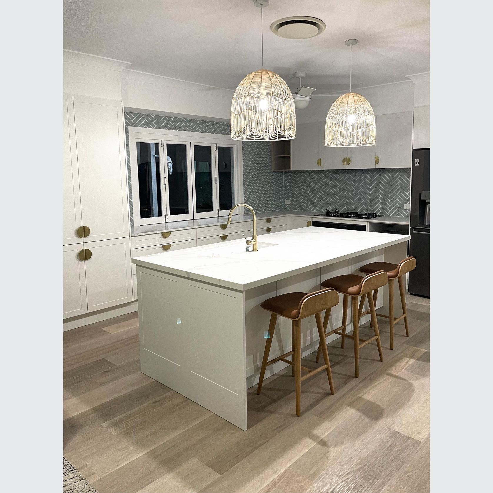 Natural Rattan Lace Pendant Light - Amalfi - 2 Sizes gallery detail image