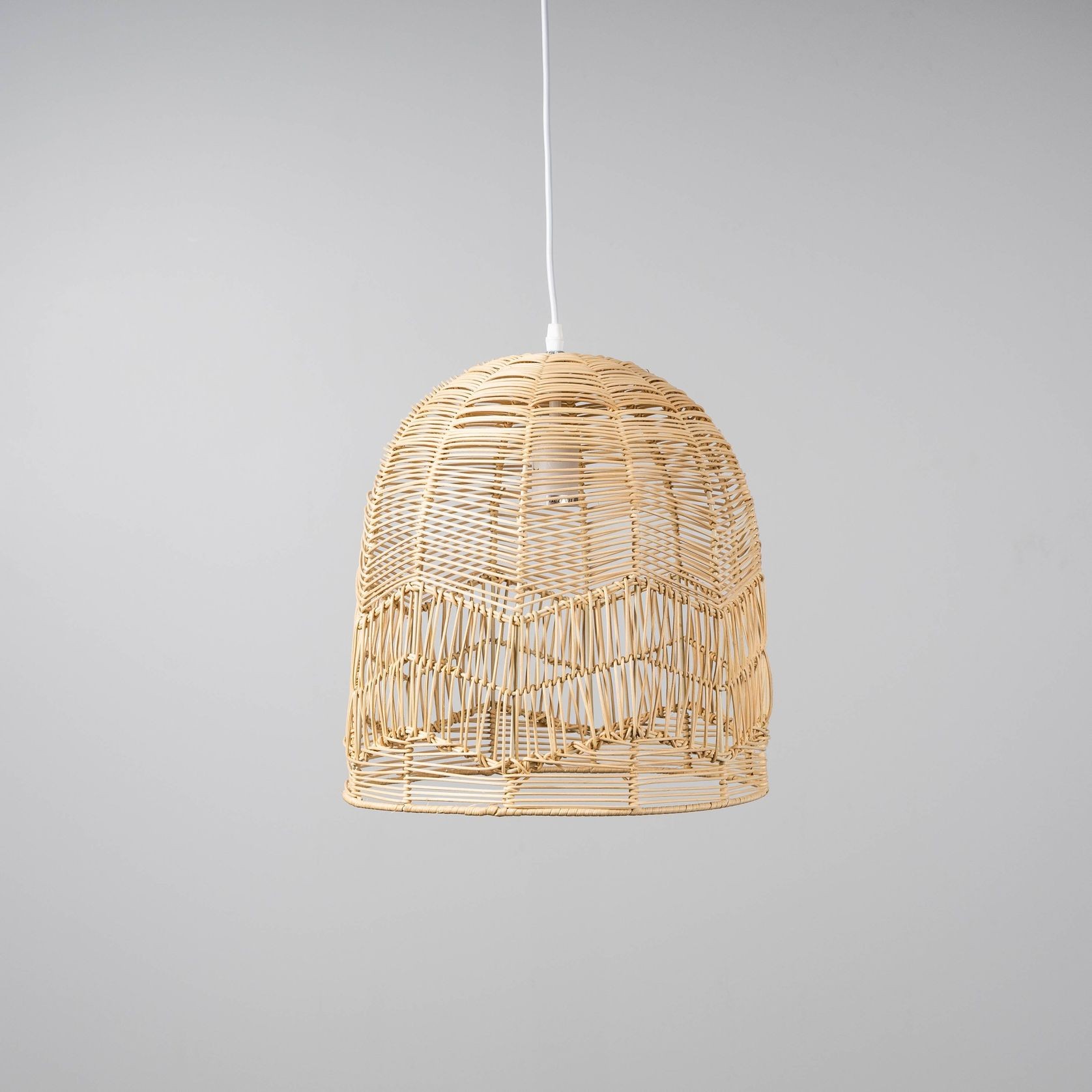 Natural Rattan Lace Pendant Light - Amalfi - 2 Sizes gallery detail image