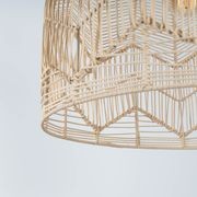 Natural Rattan Lace Pendant Light - Amalfi - 2 Sizes gallery detail image