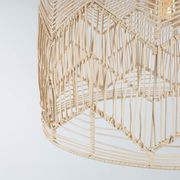 Natural Rattan Lace Pendant Light - Amalfi - 2 Sizes gallery detail image