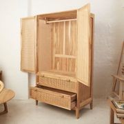 Nilsen Rattan and Teak Wardrobe gallery detail image