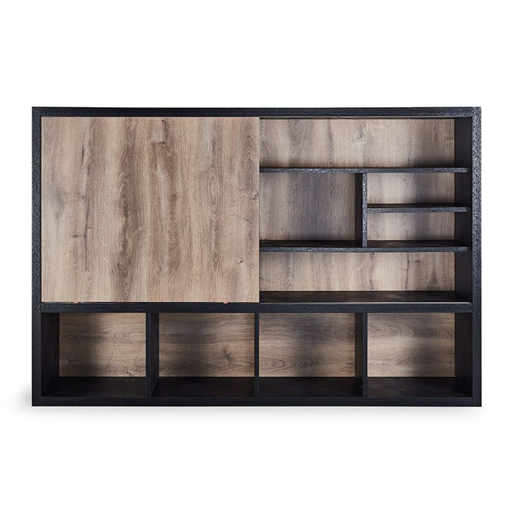 DAXTON Display Unit 2.4M - Warm Oak & Black gallery detail image