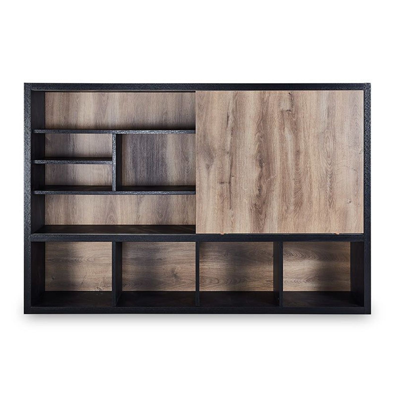 DAXTON Display Unit 2.4M - Warm Oak & Black gallery detail image