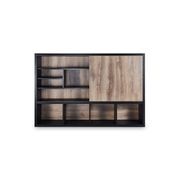 DAXTON Display Unit 2.4M - Warm Oak & Black gallery detail image