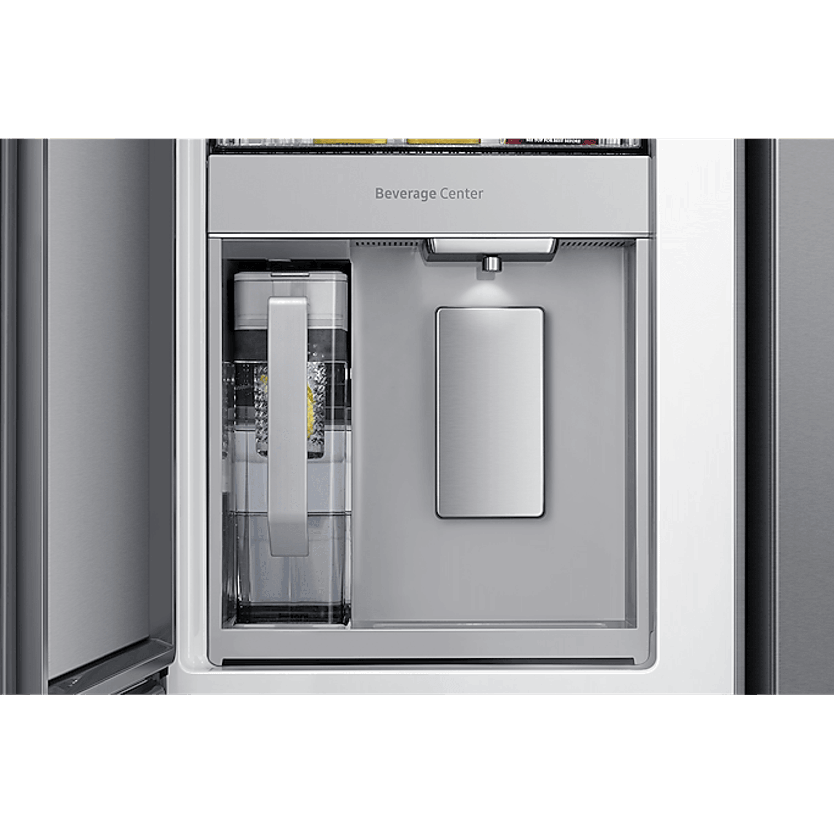 648L Beverage Showcase French Door Fridge Matte Silver gallery detail image