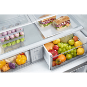 648L Beverage Showcase French Door Fridge Matte Silver gallery detail image
