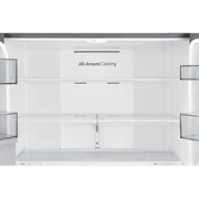 648L Beverage Showcase French Door Fridge Matte Silver gallery detail image