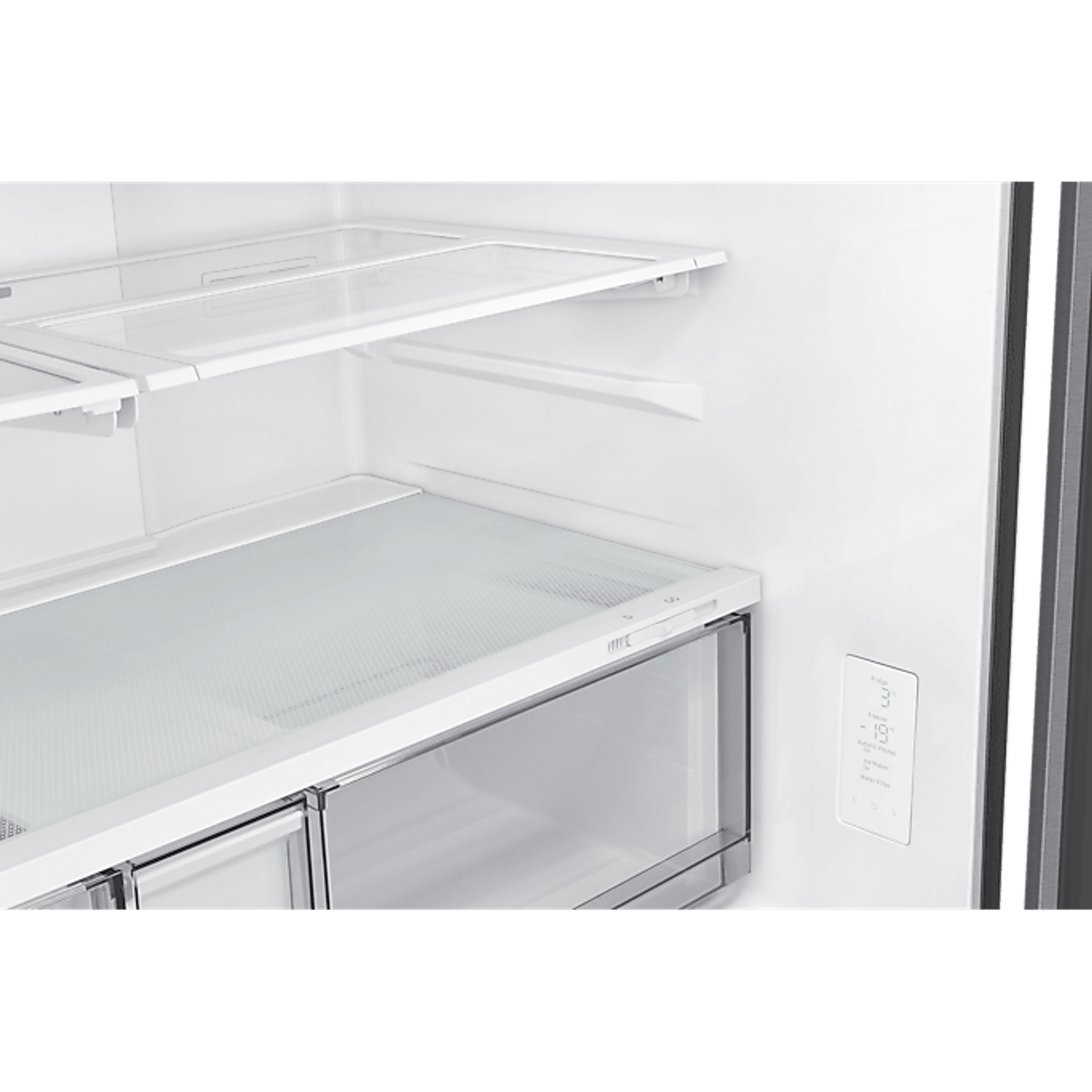 648L Beverage Showcase French Door Fridge Matte Silver gallery detail image