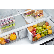 648L Beverage Showcase French Door Fridge Matte Black gallery detail image